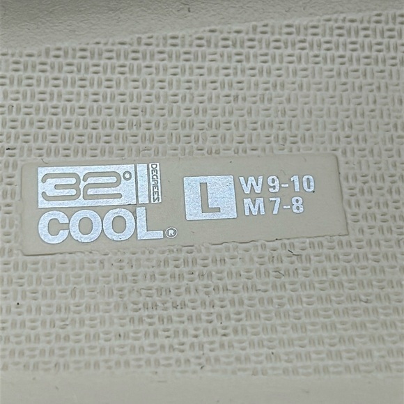 2363- 32 Degrees Cool Cushion Slide Sandals Tan Size W9-10 / M7-8 NWT - Picture 8 of 10